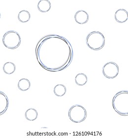 Light Blue, Green vector seamless background with bubbles. Blurred bubbles on abstract background with colorful gradient. Design for textile, fabric, wallpapers.
