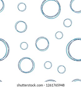 Light Blue, Green vector seamless pattern with spheres. Modern abstract illustration with colorful water drops. Design for textile, fabric, wallpapers.