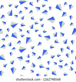 Light Blue, Green vector seamless, isometric cover with polygonal style. Abstract gradient illustration with triangles. Pattern for trendy fabric, wallpapers.