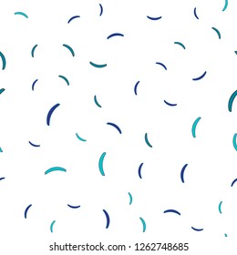 Light Blue, Green vector seamless background with curved lines. Brand new colorful illustration in simple style. Elegant pattern for a brand book.