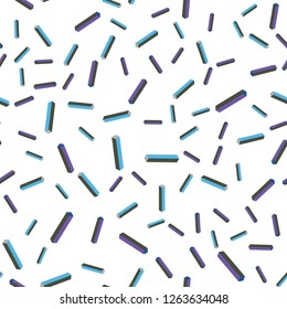 Light Blue, Green vector seamless, isometric template with repeated sticks. Glitter abstract illustration with colorful sticks. Design for wallpaper, fabric makers.