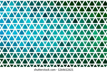 Light Blue, Green vector seamless pattern in polygonal style. Modern abstract illustration with colorful triangles. Template for business cards, websites.