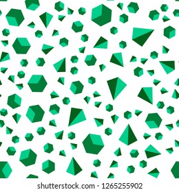 Light Blue, Green vector seamless, isometric texture with poly style with cubes. Decorative design in abstract style with lines, cubes. Design for wallpaper, fabric makers.