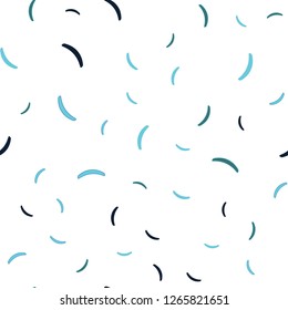 Light Blue, Green vector seamless backdrop with curved lines. A circumflex abstract illustration with gradient. Template for cell phone screens.