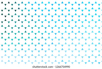 Light Blue, Green vector seamless texture in triangular style. Beautiful illustration with triangles in nature style. Pattern for trendy fabric, wallpapers.