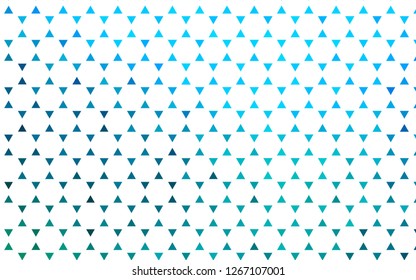 Light Blue, Green vector seamless texture in triangular style. Beautiful illustration with triangles in nature style. Trendy design for wallpaper, fabric makers.