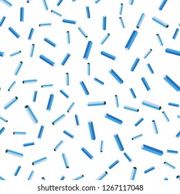Light Blue, Green vector seamless, isometric pattern with sharp lines. Glitter abstract illustration with colorful sticks. Pattern for design of fabric, wallpapers.