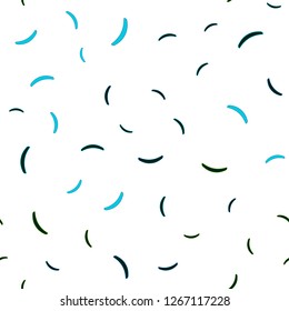 Light Blue, Green vector seamless template with bent lines. Shining colorful illustration in simple style. A completely new template for your design.