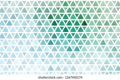 Light Blue, Green vector seamless pattern in polygonal style. Decorative design in abstract style with triangles. Design for textile, fabric, wallpapers.