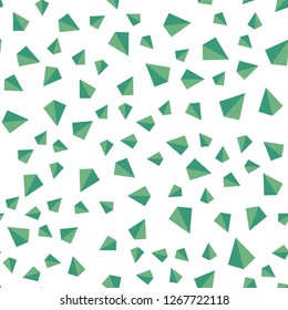 Light Blue, Green vector seamless, isometric background with triangles. Decorative design in abstract style with triangles. Texture for window blinds, curtains.
