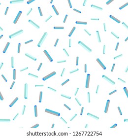 Light Blue, Green vector seamless, isometric background with stright stripes. Blurred decorative design in simple style with lines. Design for textile, fabric, wallpapers.