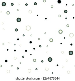 Light Blue, Green vector seamless texture with disks. Modern abstract illustration with colorful water drops. Template for business cards, websites.