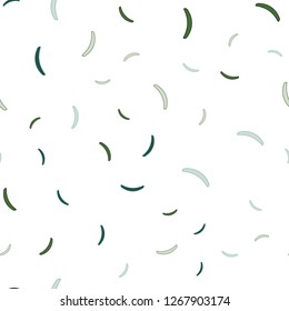 Light Blue, Green vector seamless backdrop with bent lines. Modern gradient abstract illustration with bandy lines. Brand new design for your ads, poster, banner.
