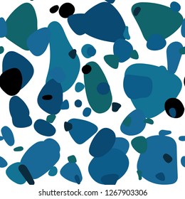 Light Blue, Green vector seamless cover with spots. Illustration with set of shining colorful abstract circles. Pattern for design of fabric, wallpapers.