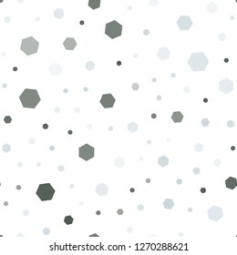 Light Blue, Green vector seamless texture with colorful hexagons. Glitter abstract illustration in hexagonal style. New design for website's poster, banner.