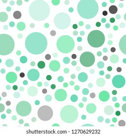 Light Blue, Green vector seamless background with bubbles. Blurred bubbles on abstract background with colorful gradient. New design for ad, poster, banner of your website.