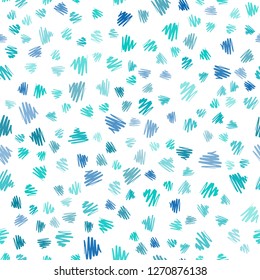 Light Blue, Green vector seamless layout with flat lines. Modern geometrical abstract illustration with Lines. The pattern for ad, booklets, leaflets.