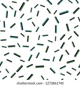Light Blue, Green vector seamless, isometric layout with flat lines. Blurred decorative design in simple style with lines. Pattern for design of fabric, wallpapers.
