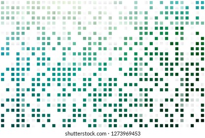 Light Blue, Green vector seamless layout with lines, rectangles. Decorative design in abstract style with rectangles. Pattern for design of window blinds, curtains.