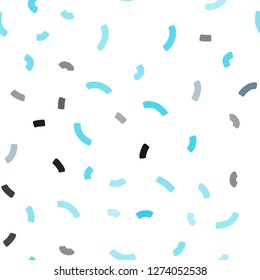 Light Blue, Green vector seamless background with bent ribbons. An elegant bright illustration with gradient. Brand new design for your ads, poster, banner.
