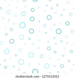 Light Blue, Green vector seamless cover with spots. Abstract illustration with colored bubbles in nature style. Pattern can be used for beautiful websites.