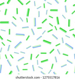 Light Blue, Green vector seamless, isometric layout with flat lines. Glitter abstract illustration with colorful sticks. Design for wallpaper, fabric makers.