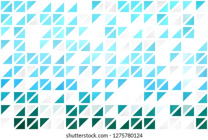 Light Blue, Green vector seamless cover in polygonal style. Modern abstract illustration with colorful triangles. Pattern for design of fabric, wallpapers.