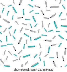 Light Blue, Green vector seamless, isometric template with repeated sticks. Modern geometrical abstract illustration with Lines. Pattern for trendy fabric, wallpapers.