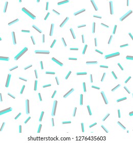 Light Blue, Green vector seamless, isometric texture with colored lines. Lines on blurred abstract background with gradient. Design for textile, fabric, wallpapers.