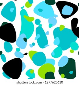 Light Blue, Green vector seamless layout with circle shapes. Blurred bubbles on abstract background with colorful gradient. Template for business cards, websites.