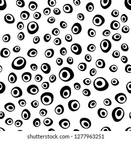Light Blue, Green vector seamless texture with disks. Modern abstract illustration with colorful water drops. Design for textile, fabric, wallpapers.