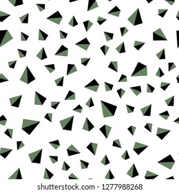 Light Blue, Green vector seamless, isometric template with crystals, triangles. Abstract gradient illustration with triangles. Design for textile, fabric, wallpapers.