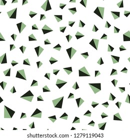 Light Blue, Green vector seamless, isometric backdrop with lines, triangles. Glitter abstract illustration with triangular shapes. Texture for window blinds, curtains.