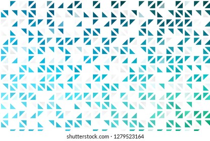 Light Blue, Green vector seamless texture in triangular style. Beautiful illustration with triangles in nature style. Template for business cards, websites.