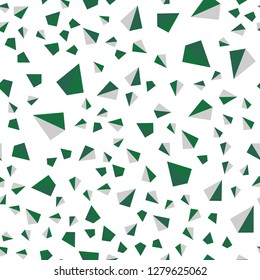 Light Blue, Green vector seamless, isometric template with crystals, triangles. Modern abstract illustration with colorful triangles. Design for wallpaper, fabric makers.
