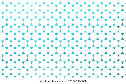 Light Blue, Green vector seamless layout with lines, triangles. Glitter abstract illustration with triangular shapes. Pattern for design of fabric, wallpapers.