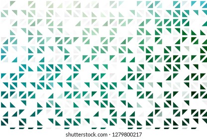 Light Blue, Green vector seamless pattern in polygonal style. Glitter abstract illustration with triangular shapes. Pattern for design of window blinds, curtains.