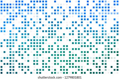 Light Blue, Green vector seamless cover in polygonal style. Rectangles on abstract background with colorful gradient. Pattern for design of fabric, wallpapers.