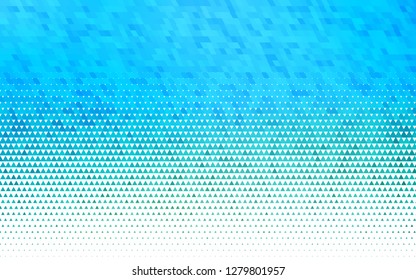 Light Blue, Green vector seamless texture in triangular style. Beautiful illustration with triangles in nature style. Pattern for trendy fabric, wallpapers.