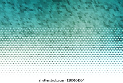 Light Blue, Green vector seamless background with triangles. Beautiful illustration with triangles in nature style. Template for business cards, websites.