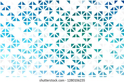 Light Blue, Green vector seamless texture in triangular style. Modern abstract illustration with colorful triangles. Template for business cards, websites.