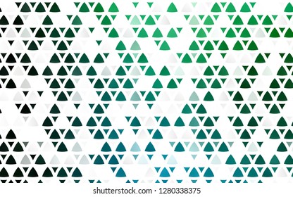 Light Blue, Green vector seamless template with crystals, triangles. Modern abstract illustration with colorful triangles. Pattern for design of fabric, wallpapers.