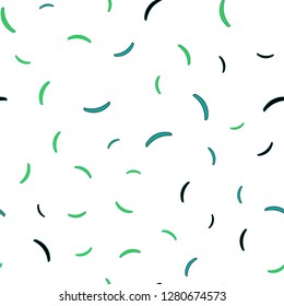 Light Blue, Green vector seamless background with wry lines. Modern gradient abstract illustration with bandy lines. Abstract design for your web site.