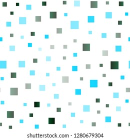 Light Blue, Green vector seamless texture in rectangular style. Illustration with set of colorful rectangles. Modern template for your landing page.