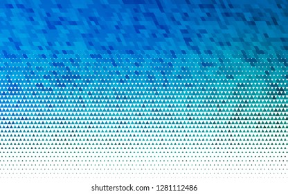 Light Blue, Green vector seamless texture in triangular style. Abstract gradient illustration with triangles. Pattern for trendy fabric, wallpapers.