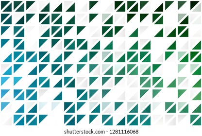 Light Blue, Green vector seamless background with triangles. Illustration with set of colorful triangles. Design for textile, fabric, wallpapers.