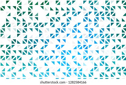 Light Blue, Green vector seamless texture in triangular style. Abstract gradient illustration with triangles. Template for business cards, websites.