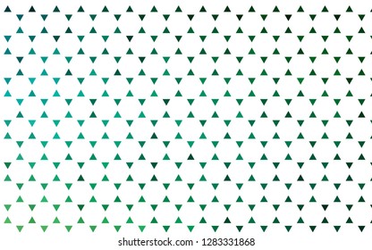 Light Blue, Green vector seamless template with crystals, triangles. Beautiful illustration with triangles in nature style. Trendy design for wallpaper, fabric makers.