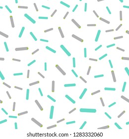 Light Blue, Green vector seamless, isometric pattern with sharp lines. Shining colored illustration with sharp stripes. Pattern for trendy fabric, wallpapers.