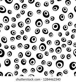 Light Blue, Green vector seamless pattern with spheres. Illustration with set of shining colorful abstract circles. Pattern for design of fabric, wallpapers.